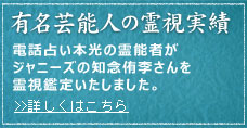 有名芸能人の霊視実績